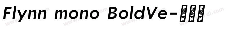 Flynn mono BoldVe字体转换